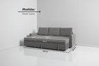 Duo | Sofá cama con chaislongue y almacenamiento