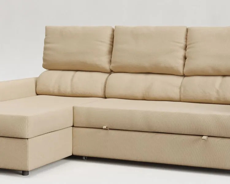 Tria | Sofá cama con chaislongue y almacenamiento