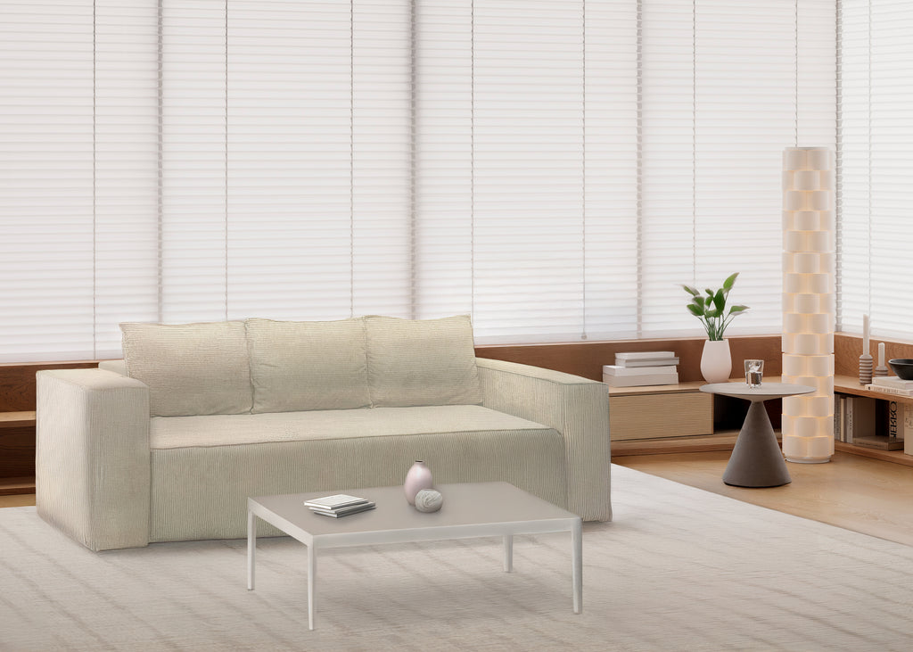 Cubik | Sofá Cama de 3 plazas deslizante con Puff opcional