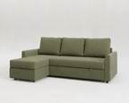 Duo | Sofá cama con chaiselongue y almacenamiento