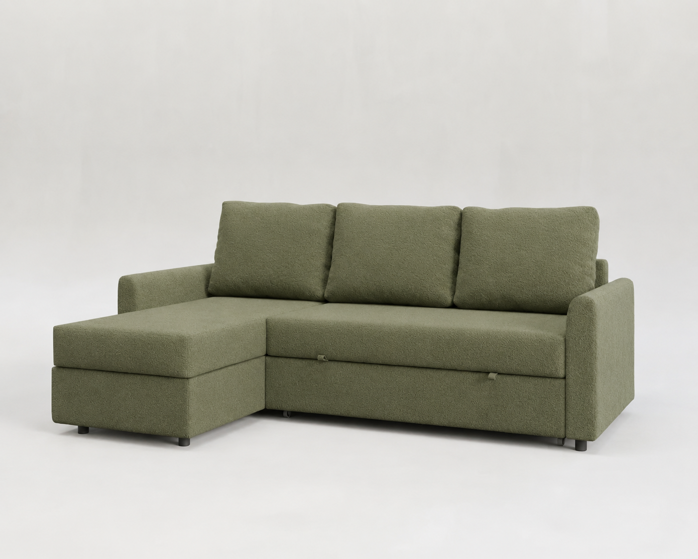 Duo | Sofá cama con chaiselongue y almacenamiento