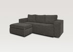 Cubik | Sofá Cama de 3 plazas deslizante con Puff opcional