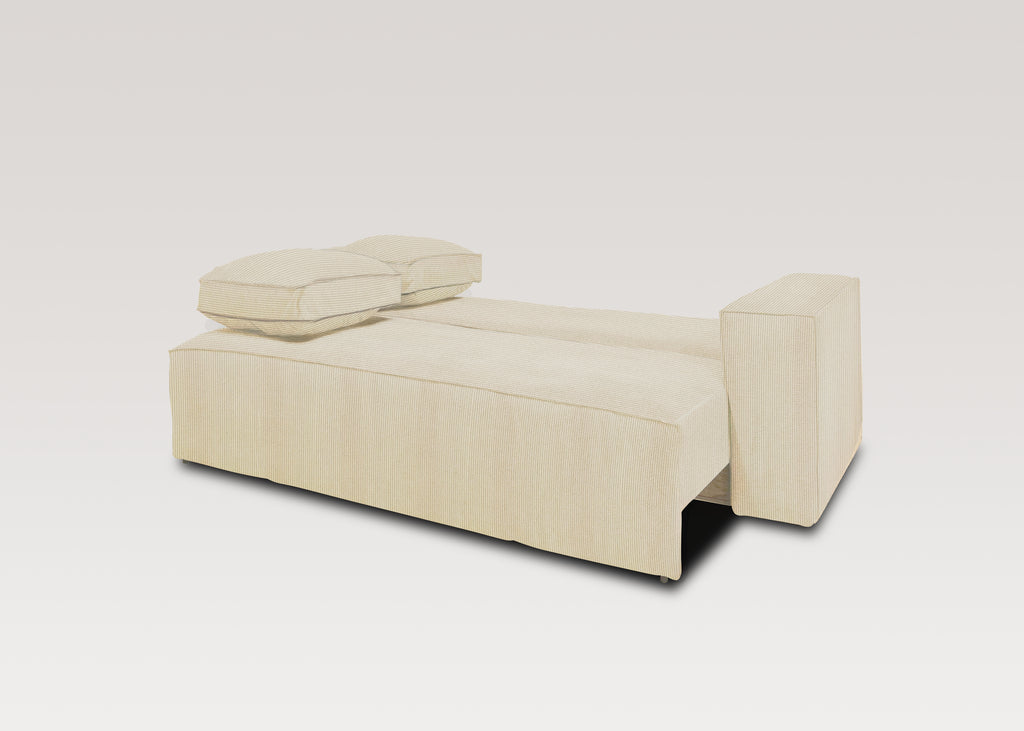 Cubik | Sofá Cama de 3 plazas deslizante con Puff opcional