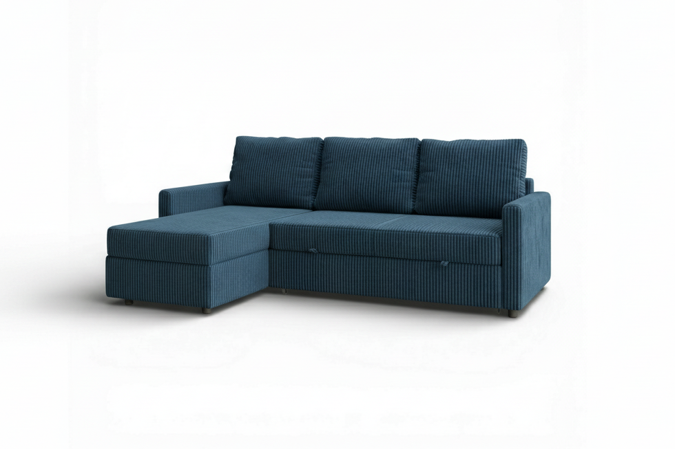 Unum | Sofá cama con chaislongue y almacenamiento