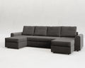 Nove | Sofá cama con chaislongue panorámica y doble almacenamiento