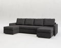 Sette | Sofá cama con chaislongue panorámica y doble almacenamiento