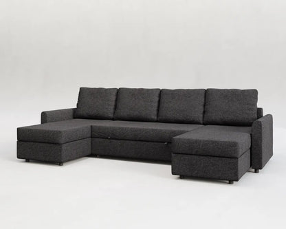 Otto | Canapé convertible panoramique à double rangement
