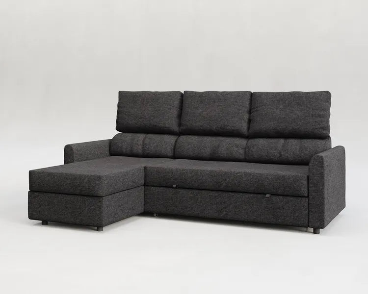 Duo | Sofá cama con chaislongue y almacenamiento