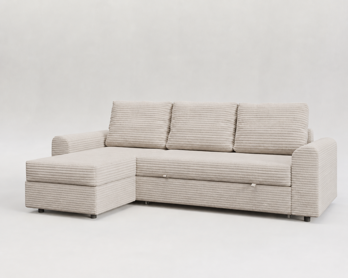 Tria | Sofá cama con chaiselongue y almacenamiento
