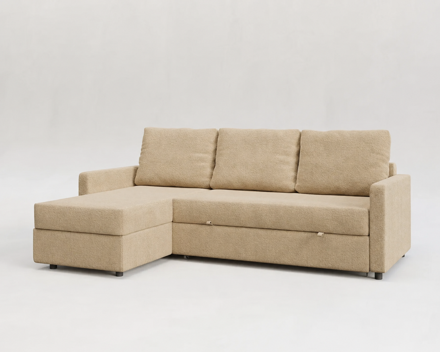Unum | Sofá cama 3 plazas con chaislongue y almacenamiento