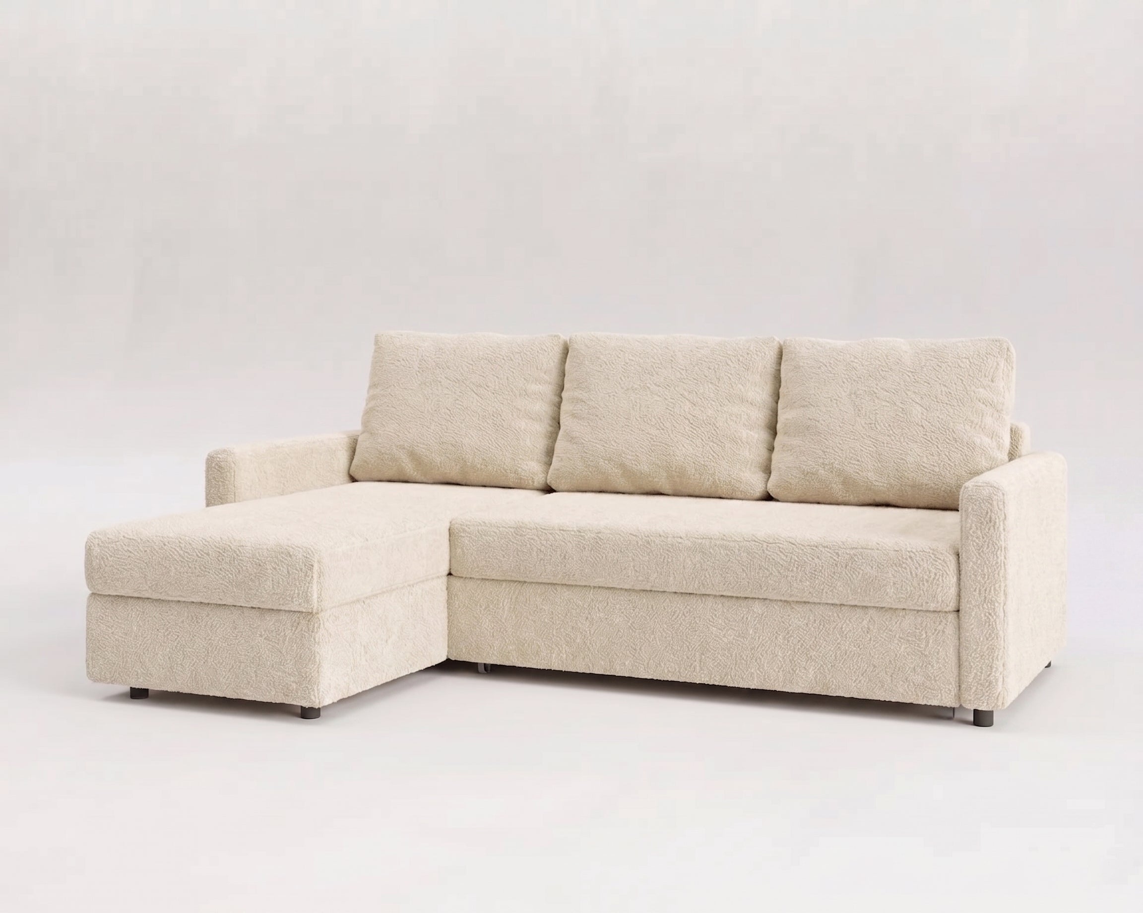 Unum | Sofá cama con chaislongue y almacenamiento