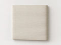 Cabecero modular · Vista del acabado pana blanca en un módulo liso de 30 × 30 × 3,5 cm