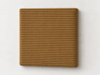 Cabecero modular · Vista del acabado pana marrón en un módulo liso de 30 × 30 × 3,5 cm
