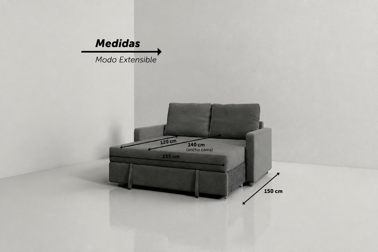 Quattro | Sofá extensible