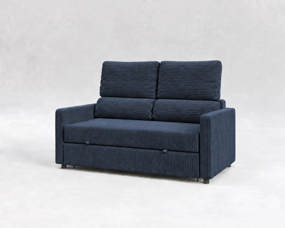 Quattro · Pana azul / Reclinable · vista general, pana fina