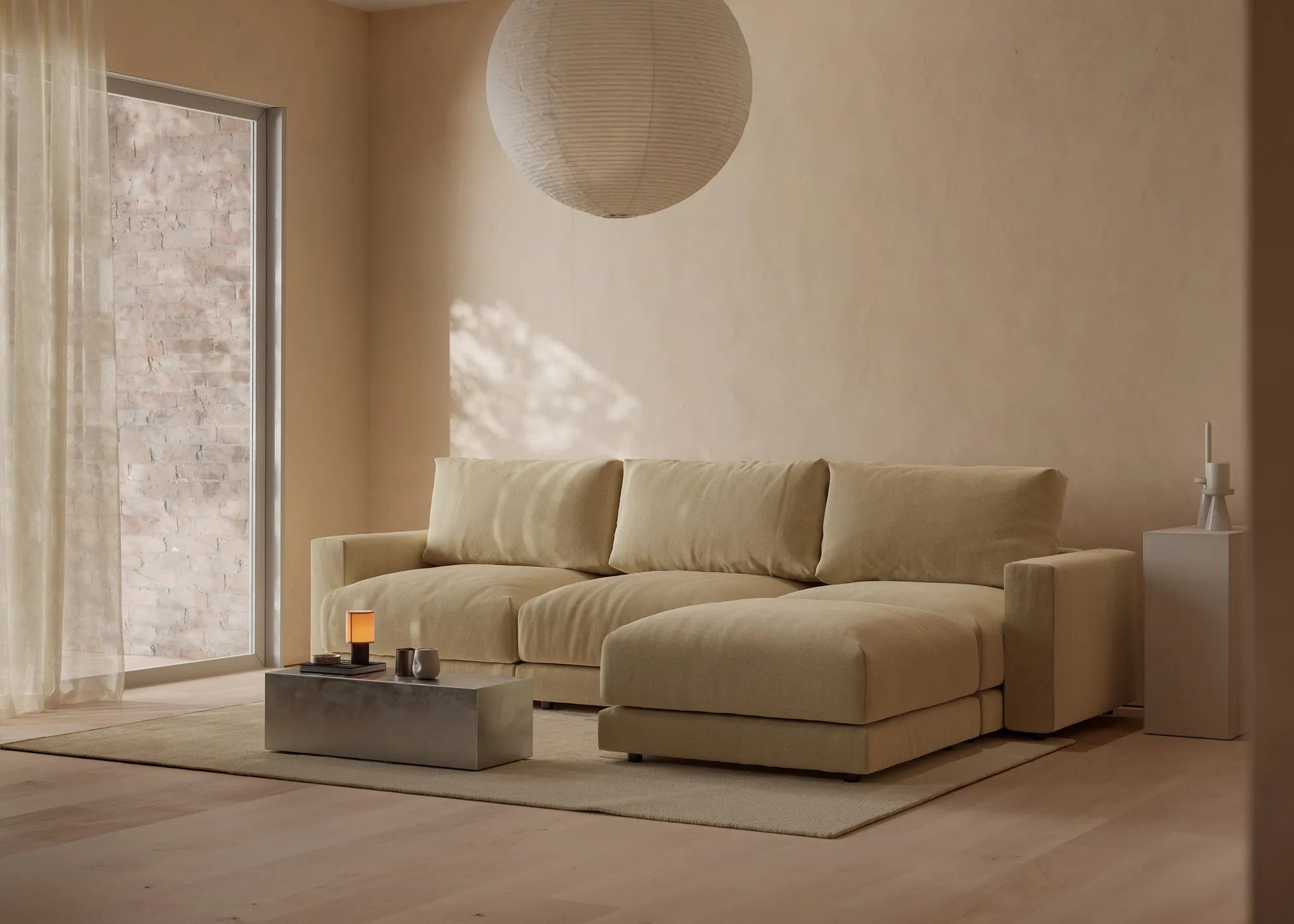 sofá modular emme beige