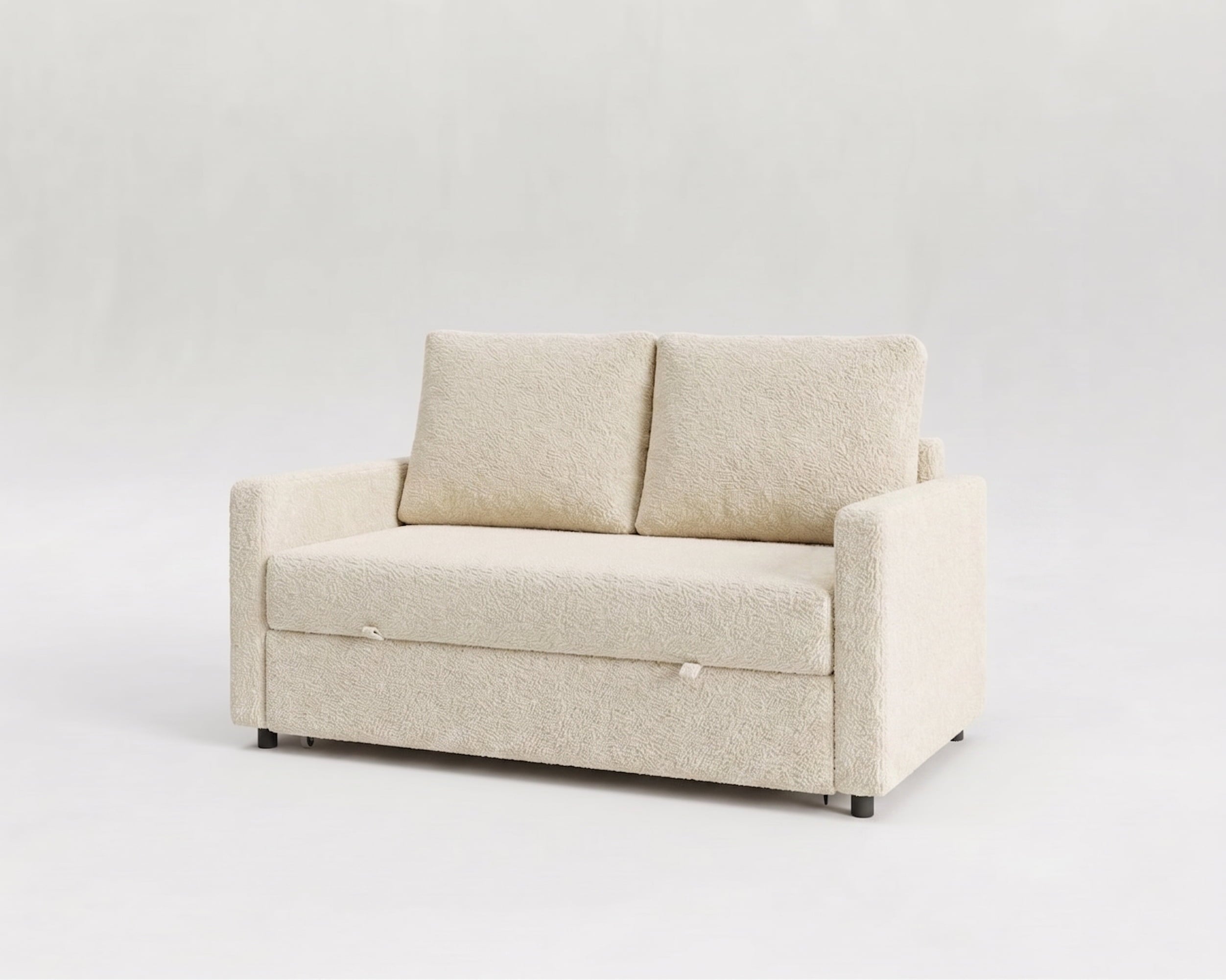 Sofá 2 plazas extensible modelo Quattro tapizado en Nube color blanco - La Siesta