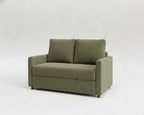Sofá de 2 plazas extensible modelo Quattro tapizado en tela Nube color verde - La Siesta