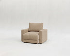 Sofá modular de butaca única en color Nube Beige de tamaño 90x90 cm - La Siesta