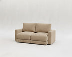 Sofá modular 2 módulos personalizable modelo Modular tapizado en tela Nube color beige - La Siesta