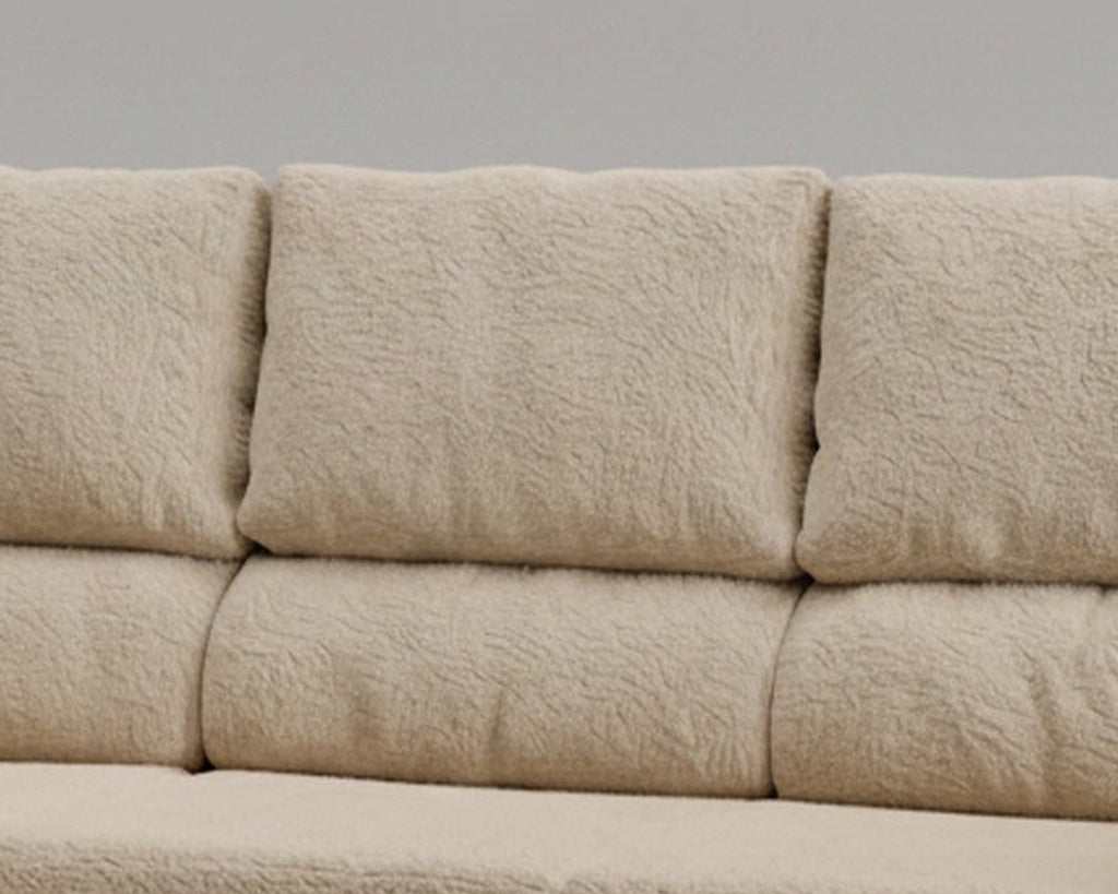 Sofá reclinable tapizado en tela Nube color blanco - La Siesta 