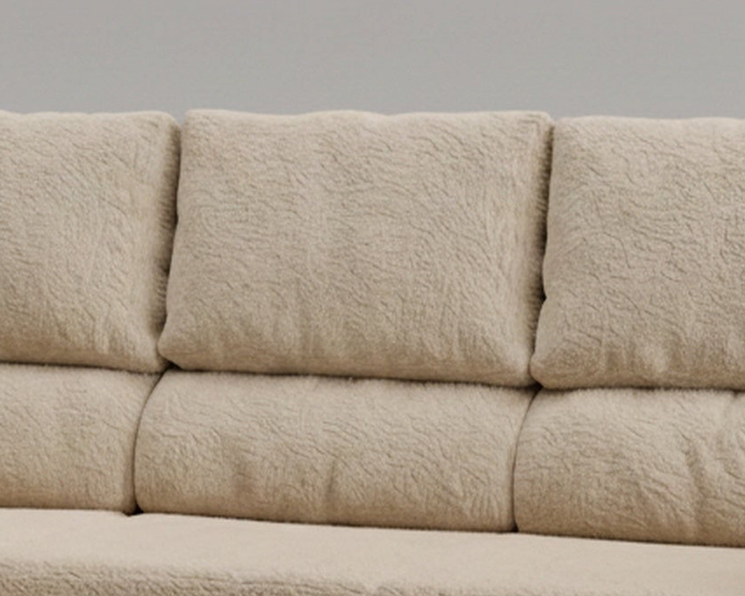 Sofá reclinable tapizado en tela Nube color blanco - La Siesta 