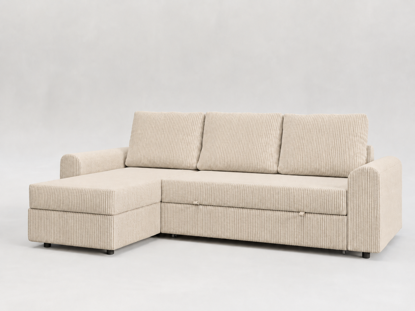 Tria | Sofá cama con chaiselongue y almacenamiento