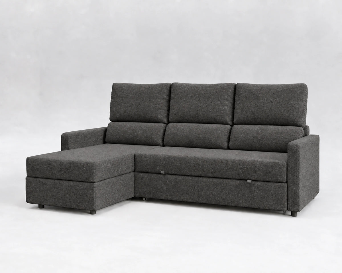 UNUM Tela entrelazada gris - sofá reclinable cerrado