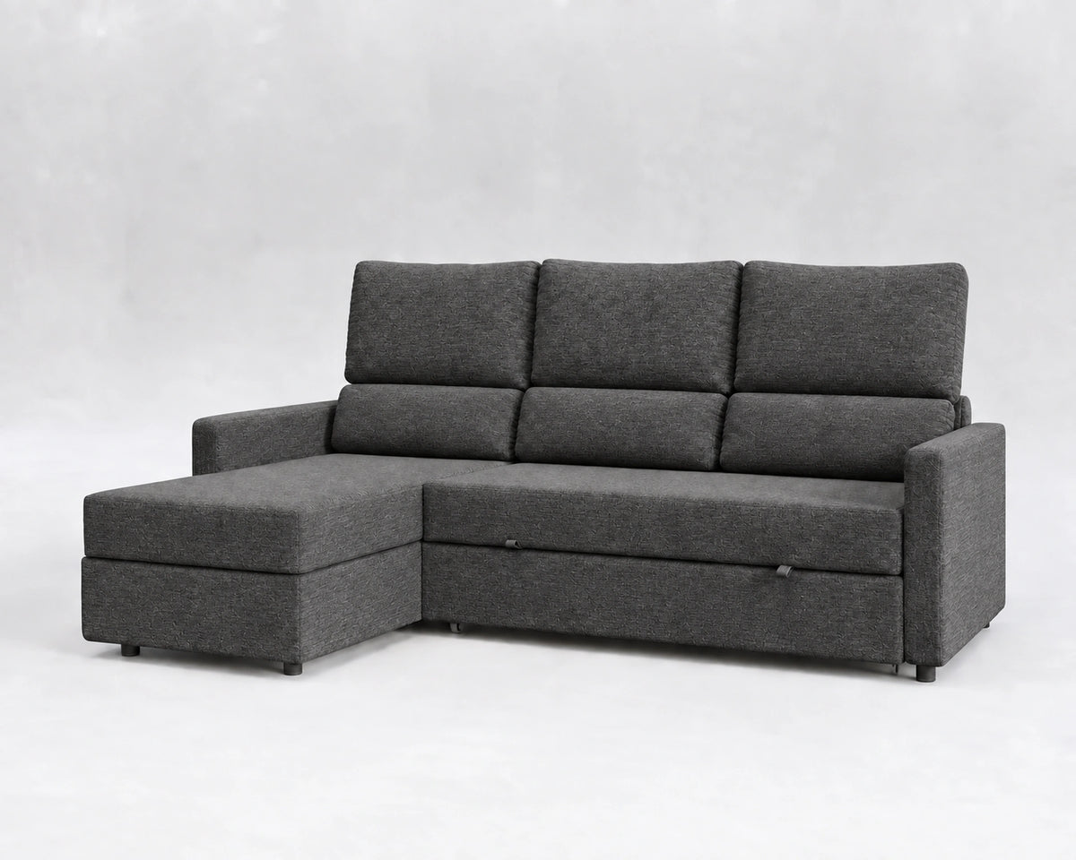 UNUM Tela tejida gris - sofá reclinable cerrado