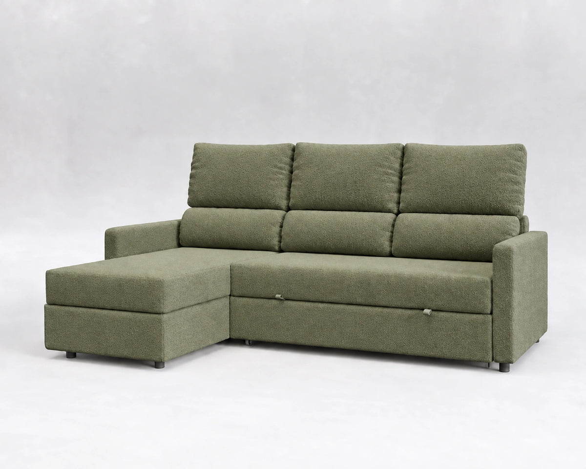 UNUM Nube verde - sofá reclinable cerrado